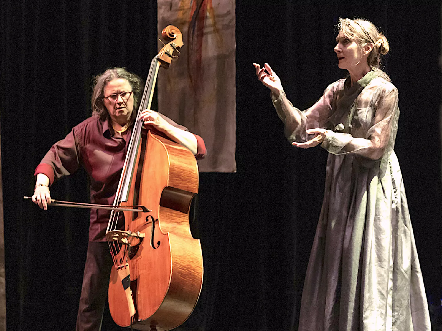 Lauren Newton et Joëlle Léandre 